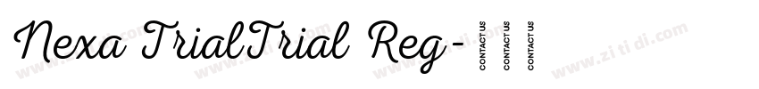 Nexa TrialTrial Reg字体转换 Nexa TrialTrial Reg字体转换